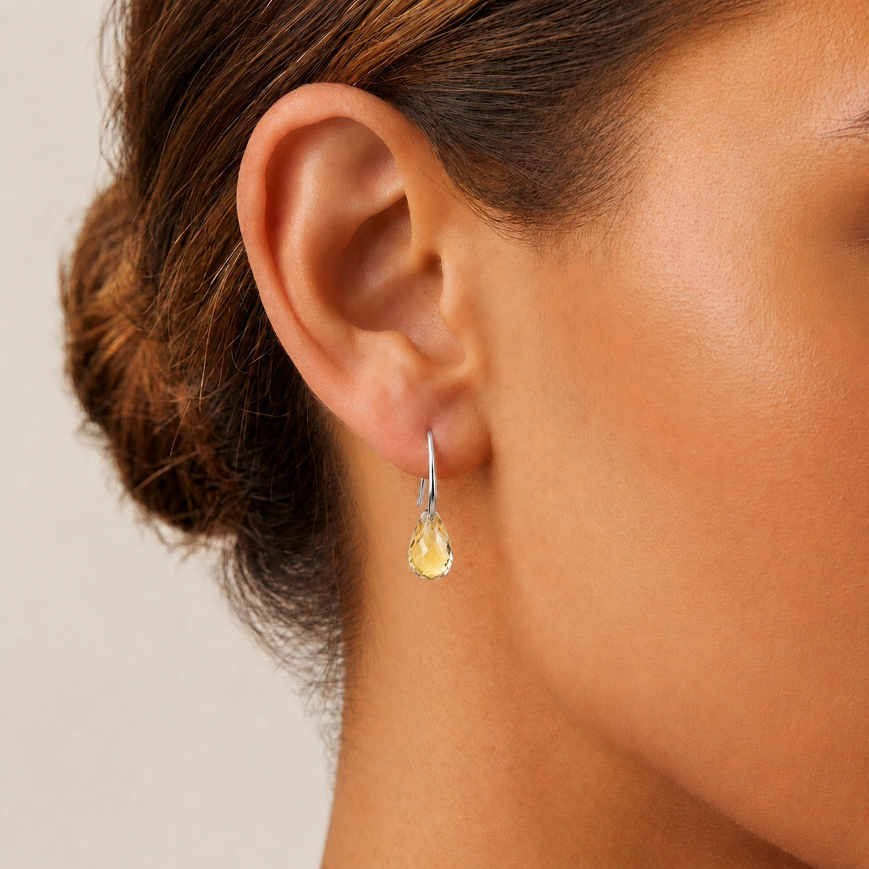 White Gold Citrine & Diamond — Mariabernarda