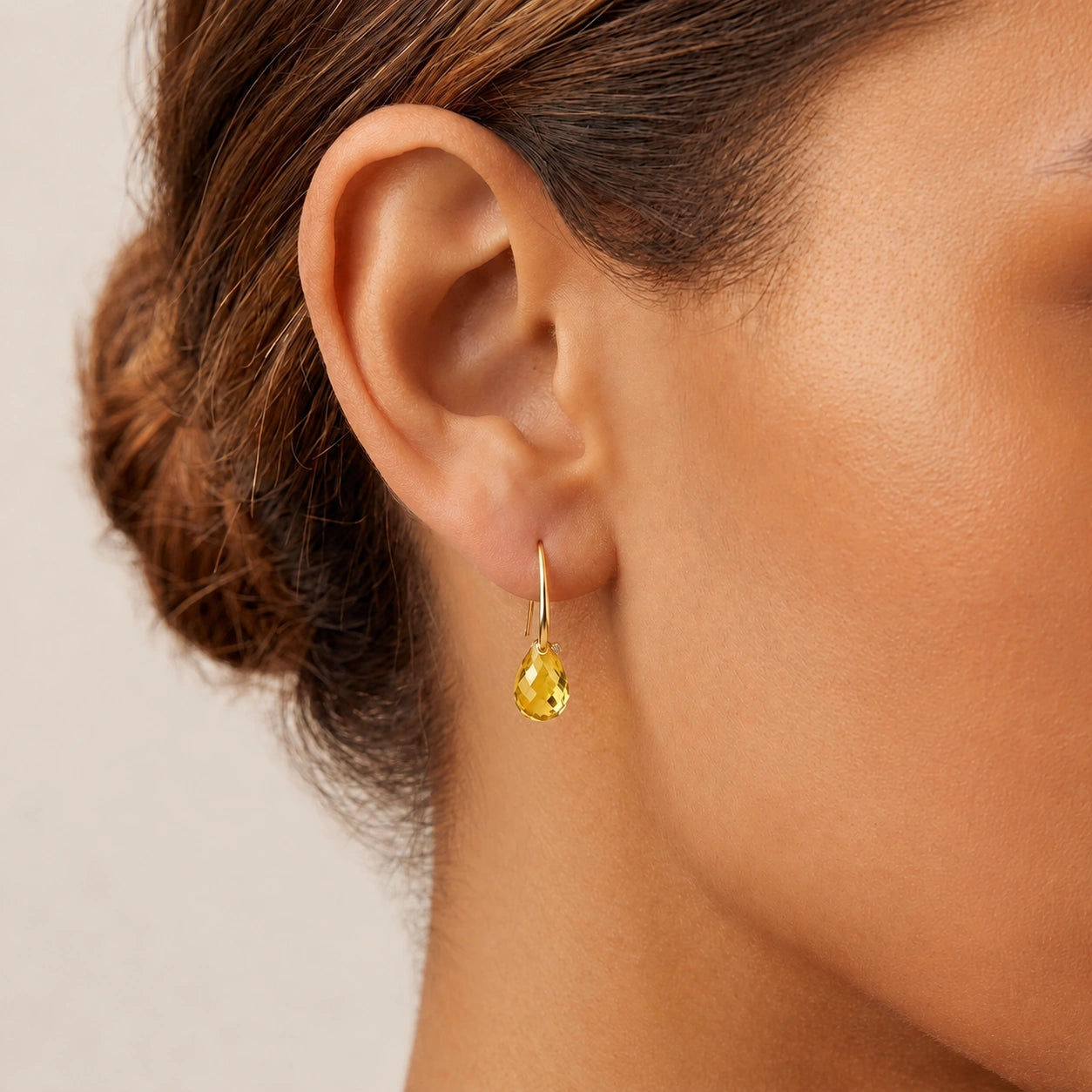 Yellow Gold Citrine & Diamond — Mariabernarda