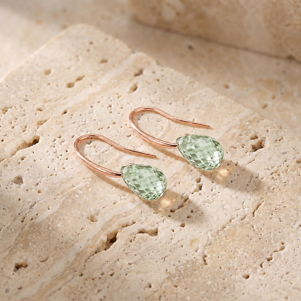 Rose Gold Green Amethyst — Mariabernarda