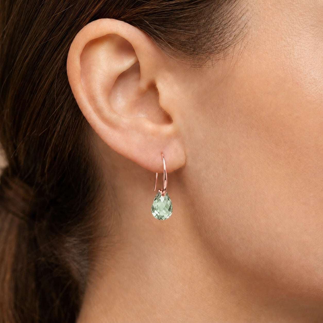 Rose Gold Green Amethyst — Mariabernarda