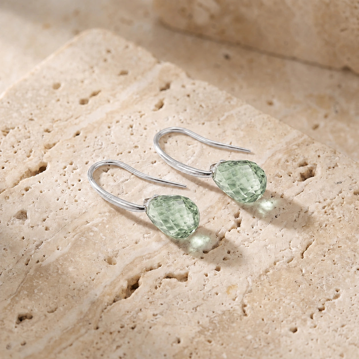 White Gold Green Amethyst — Mariabernarda