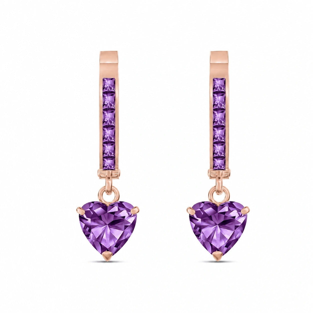 Rose Gold Amethyst — Mariabianca