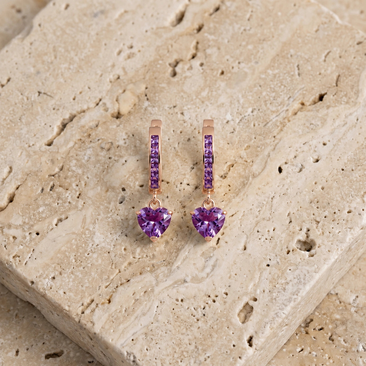 Rose Gold Amethyst — Mariabianca
