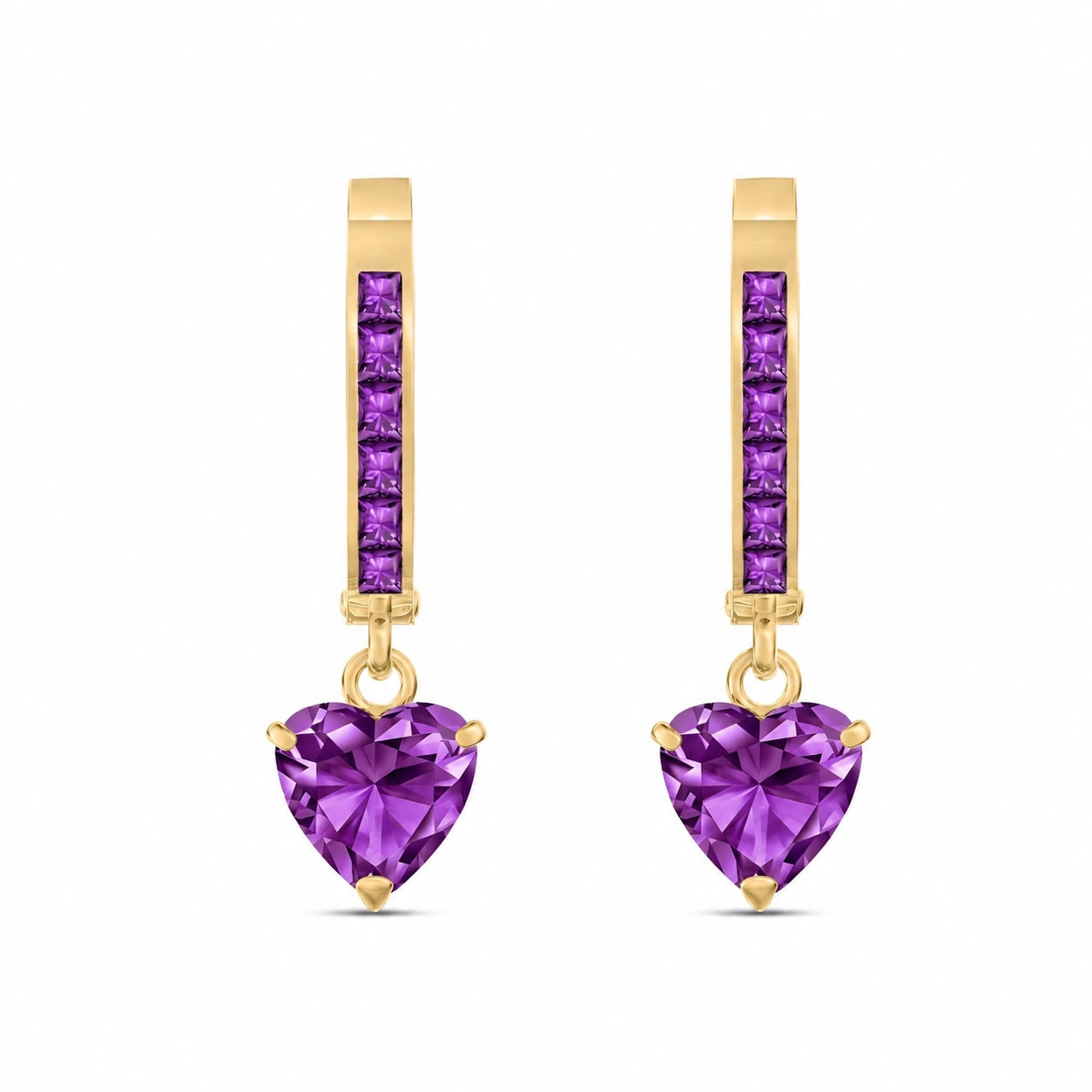 Yellow Gold Amethyst — Mariabianca