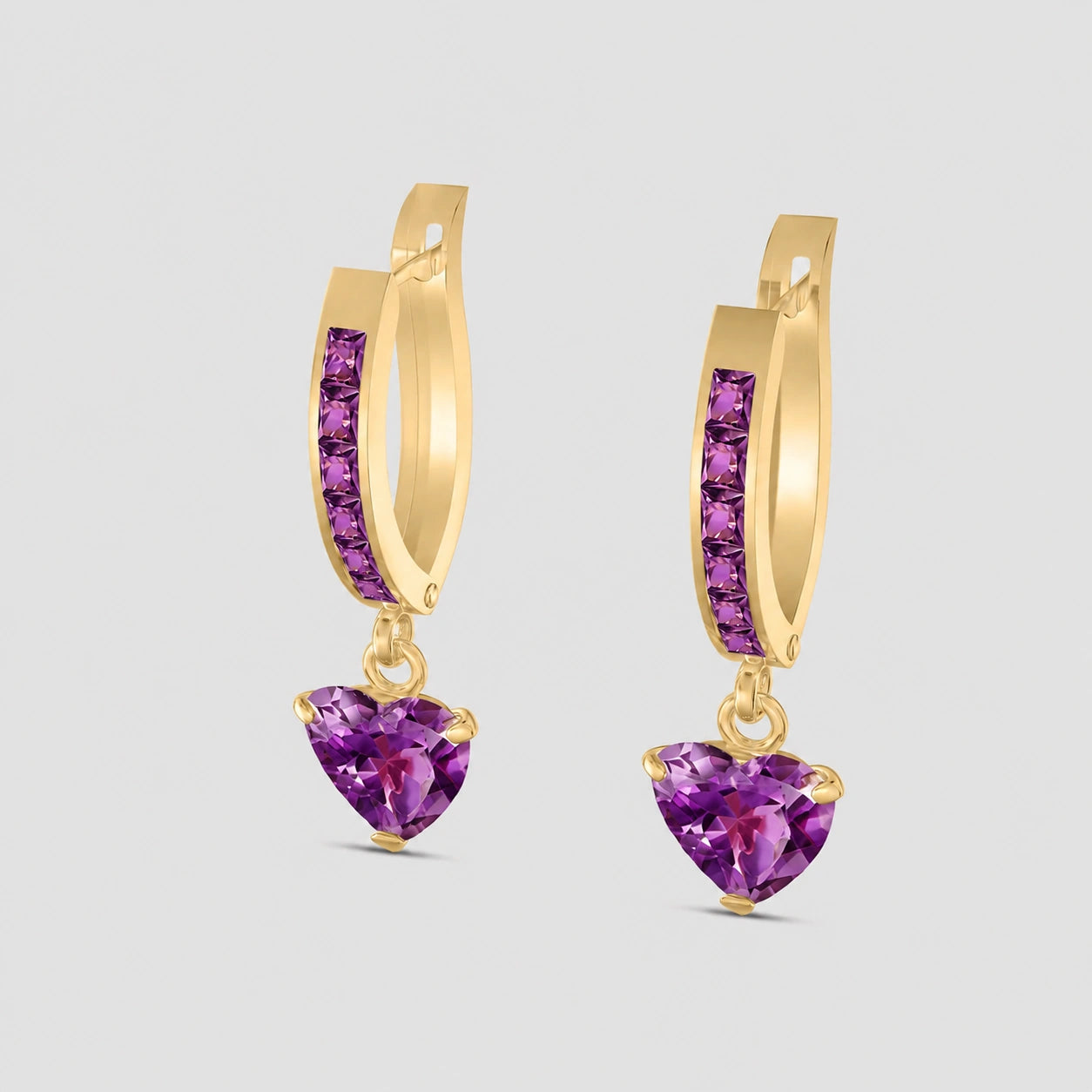 Yellow Gold Amethyst — Mariabianca