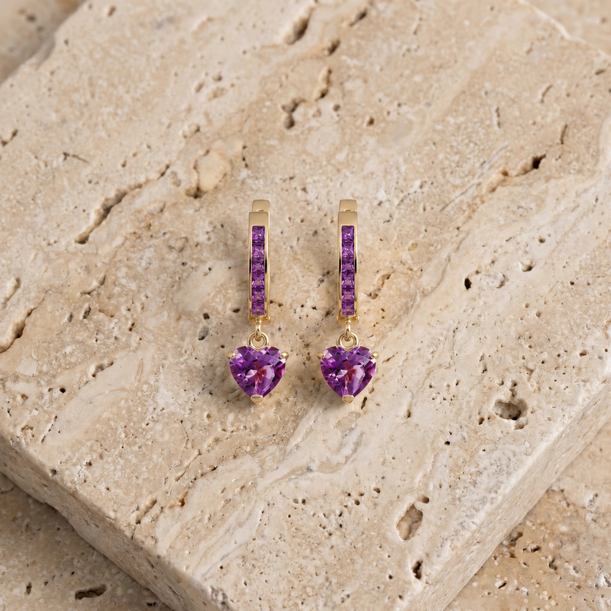 Yellow Gold Amethyst — Mariabianca