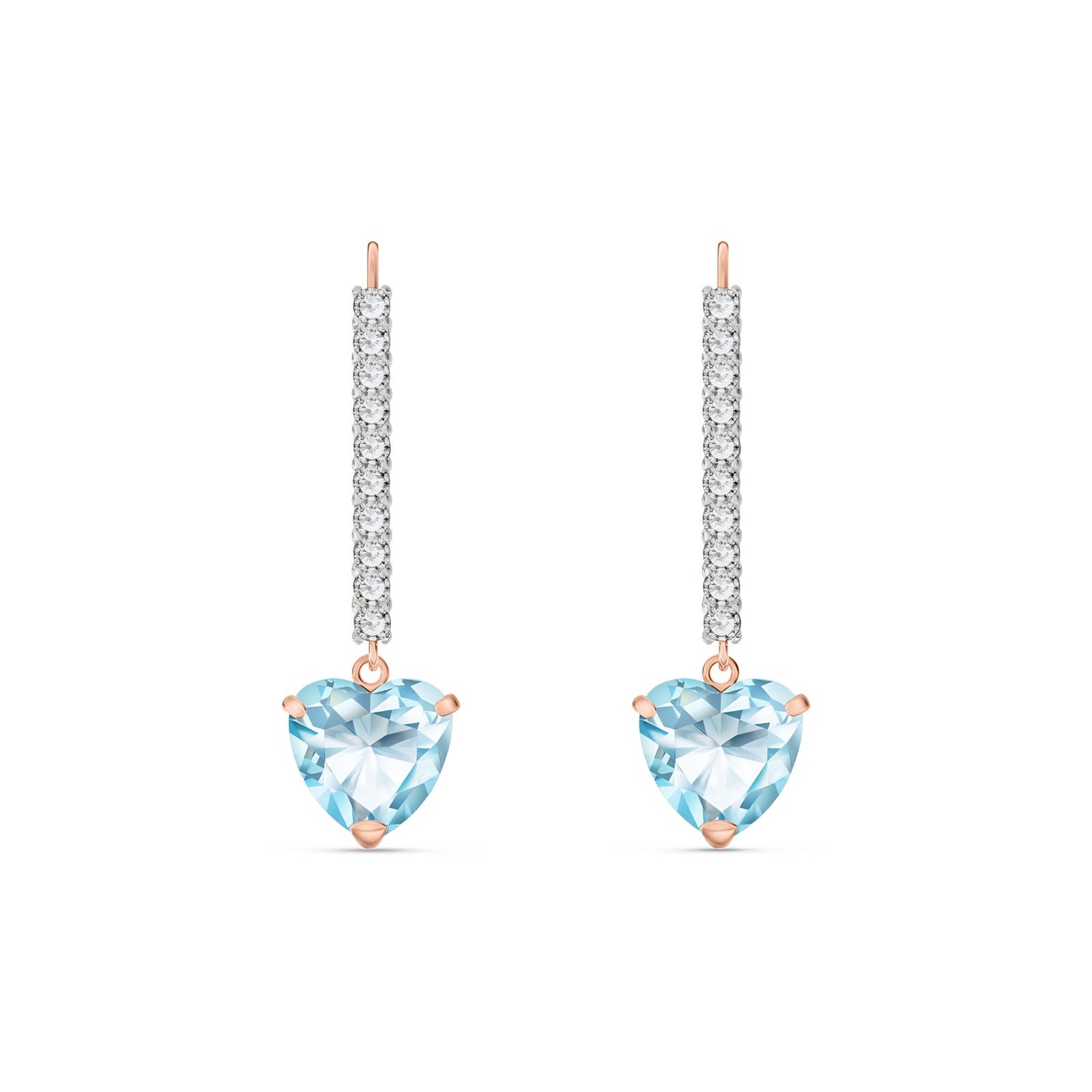 Rose Gold Grace Drop Earrings Citrine 10K — Luna