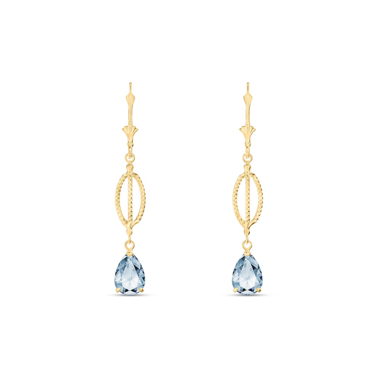 Yellow Gold Heritage Earrings Citrine 10K — Carolina