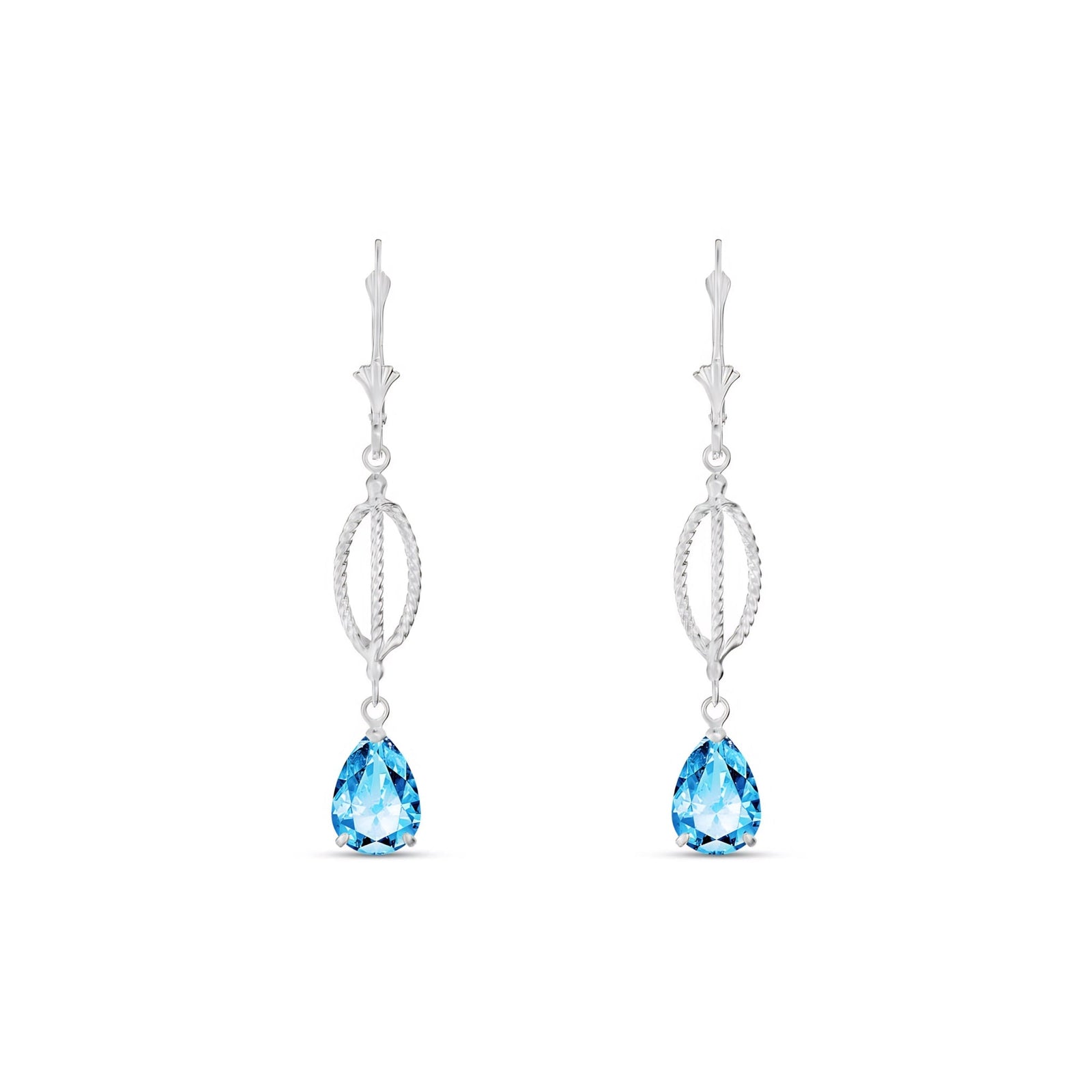 White Gold Heritage Earrings Peridot 10K — Carolina