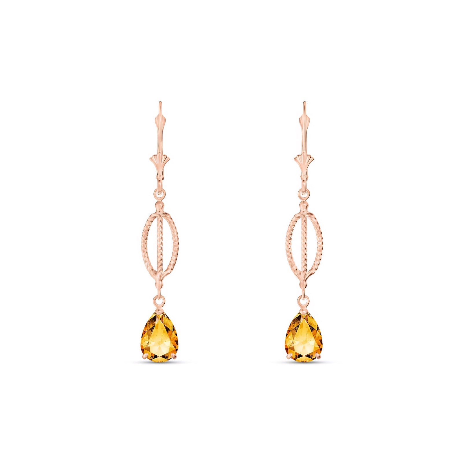 Rose Gold Heritage Earrings Sapphire 10K — Carolina