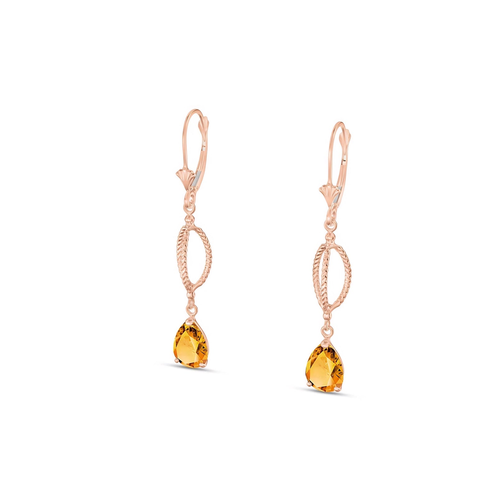 Rose Gold Heritage Earrings Sapphire 10K — Carolina