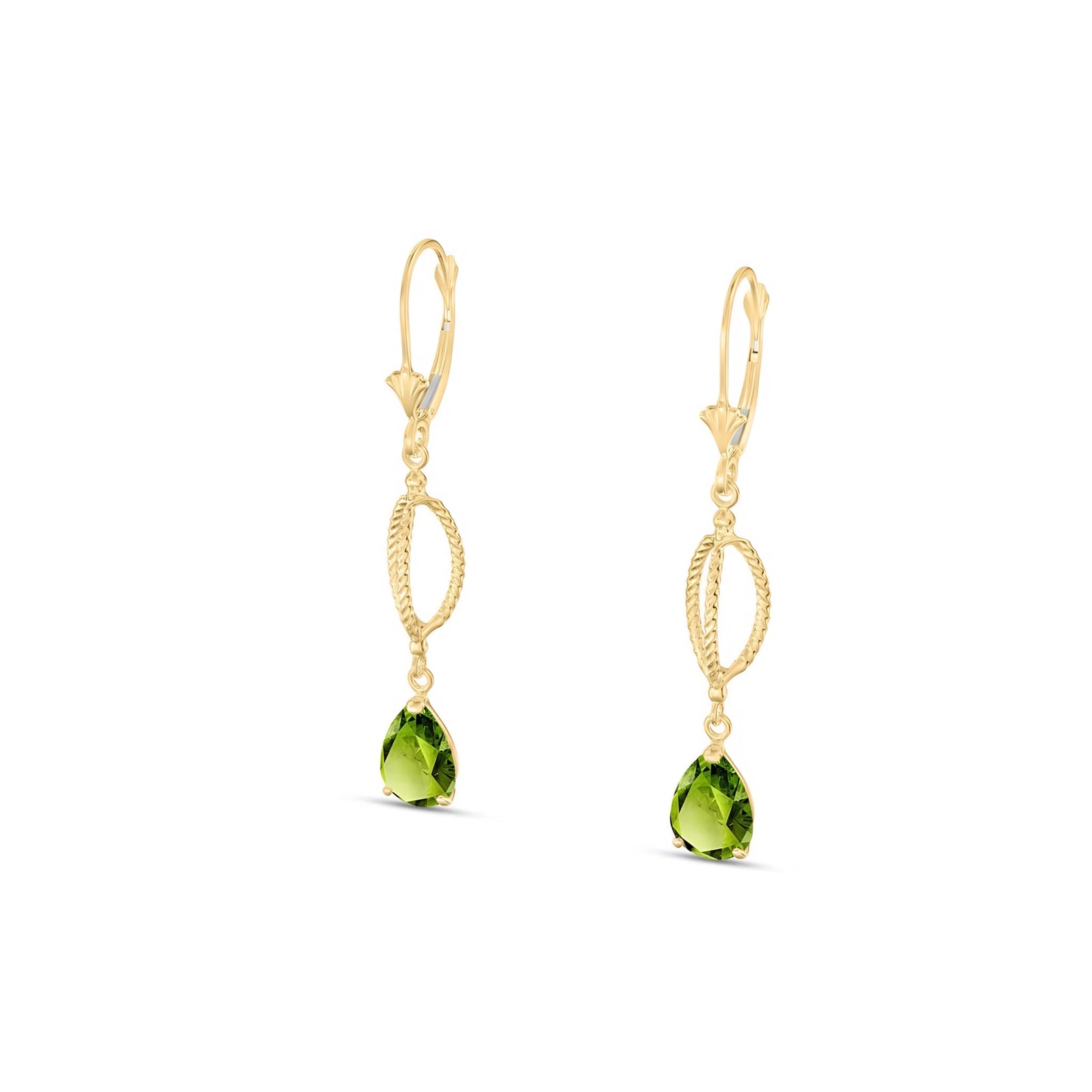Yellow Gold Heritage Earrings Blue Topaz 10K — Carolina