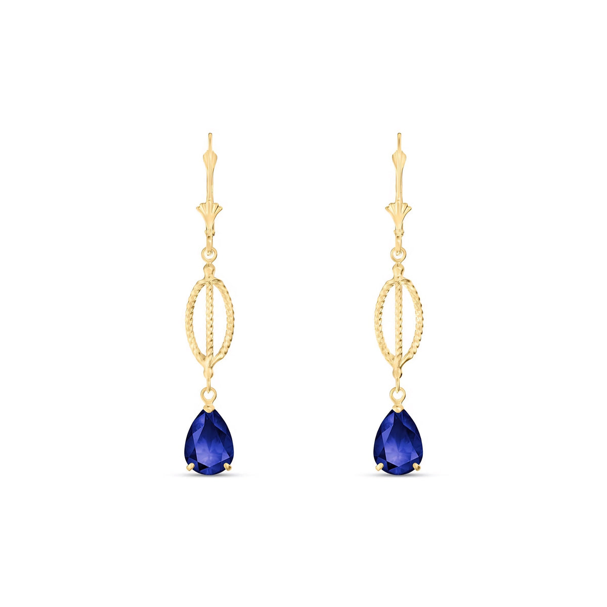 Yellow Gold Heritage Earrings Emerald 10K — Carolina
