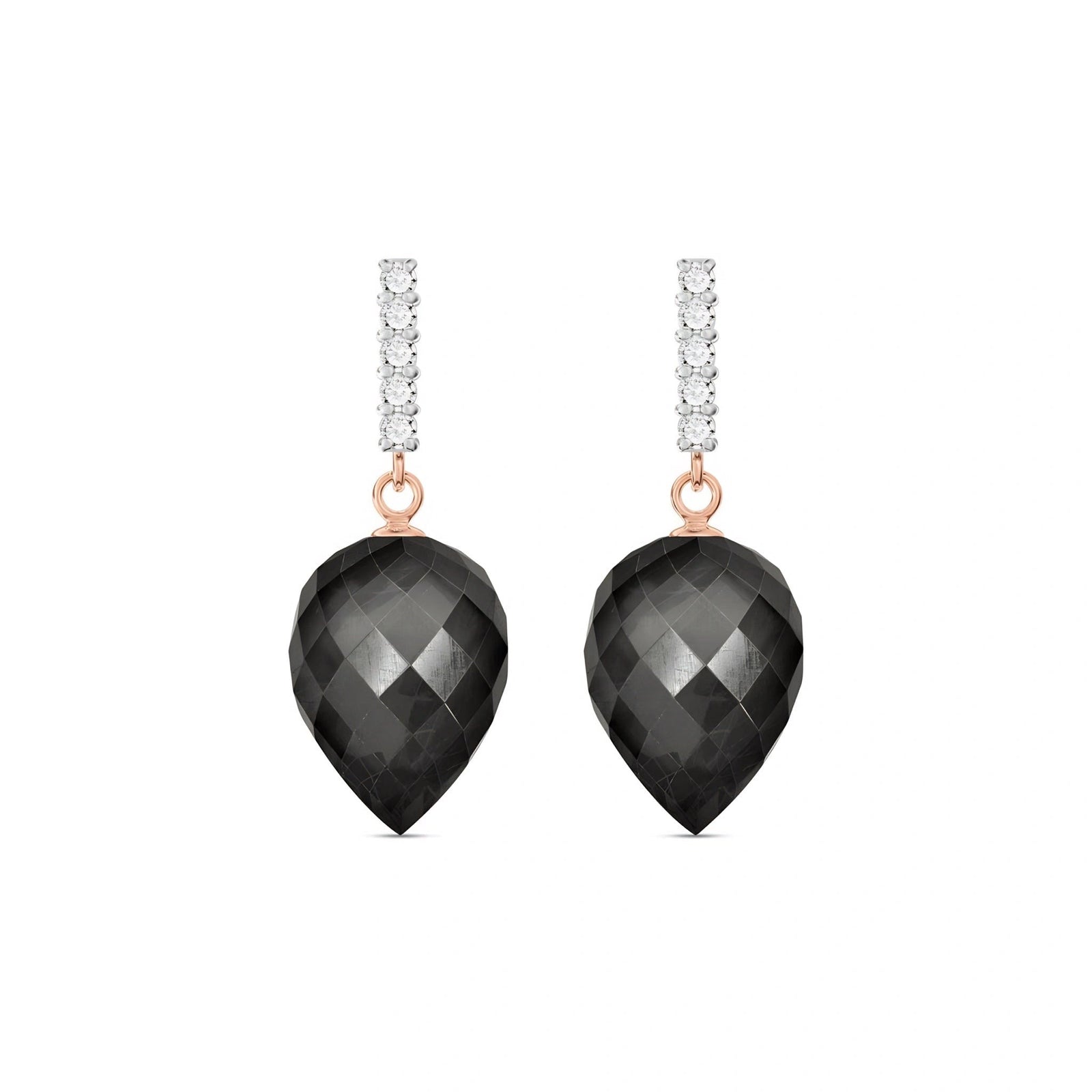 Rose Gold Earrings Spinel 10K — Gina