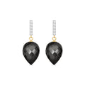 Yellow Gold Earrings Sapphire 10K — Gina