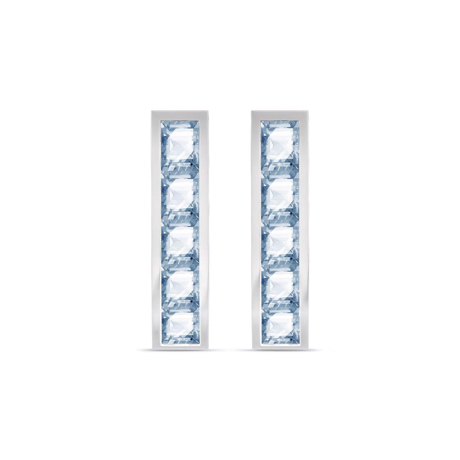 White Gold Bloom Earrings Peridot 10K — Paola