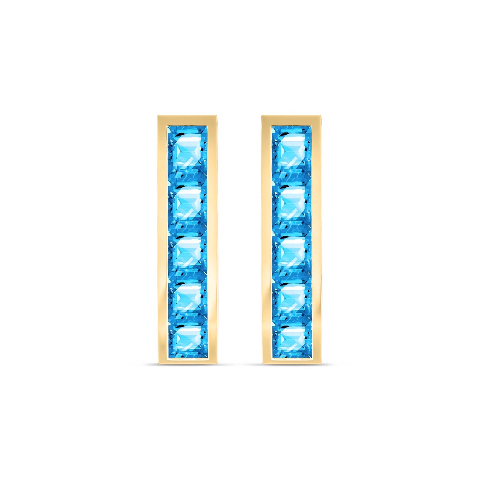 Yellow Gold Bloom Earrings Amethyst 10K — Paola