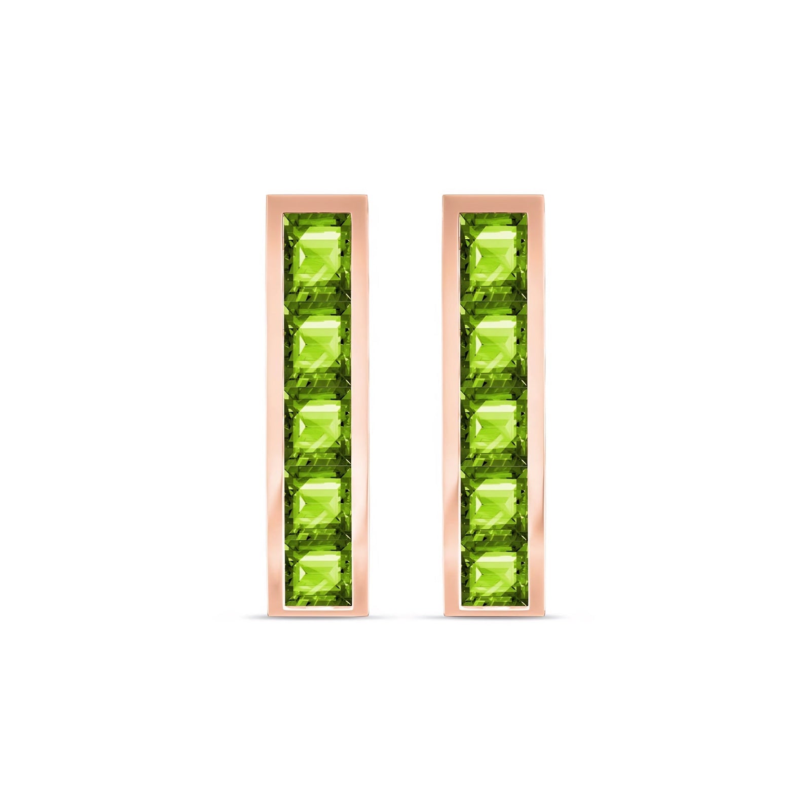 Rose Gold Bloom Earrings Ruby 10K — Paola