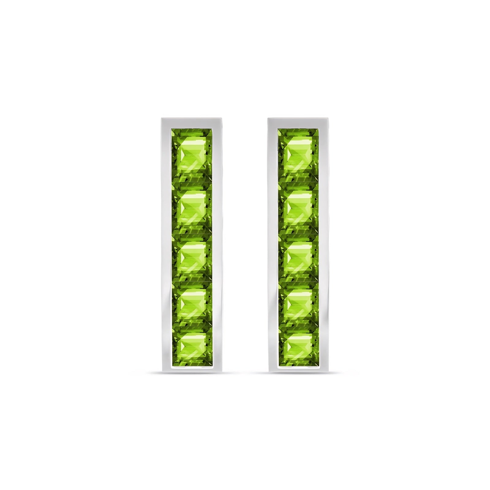 White Gold Bloom Earrings Ruby 10K — Paola