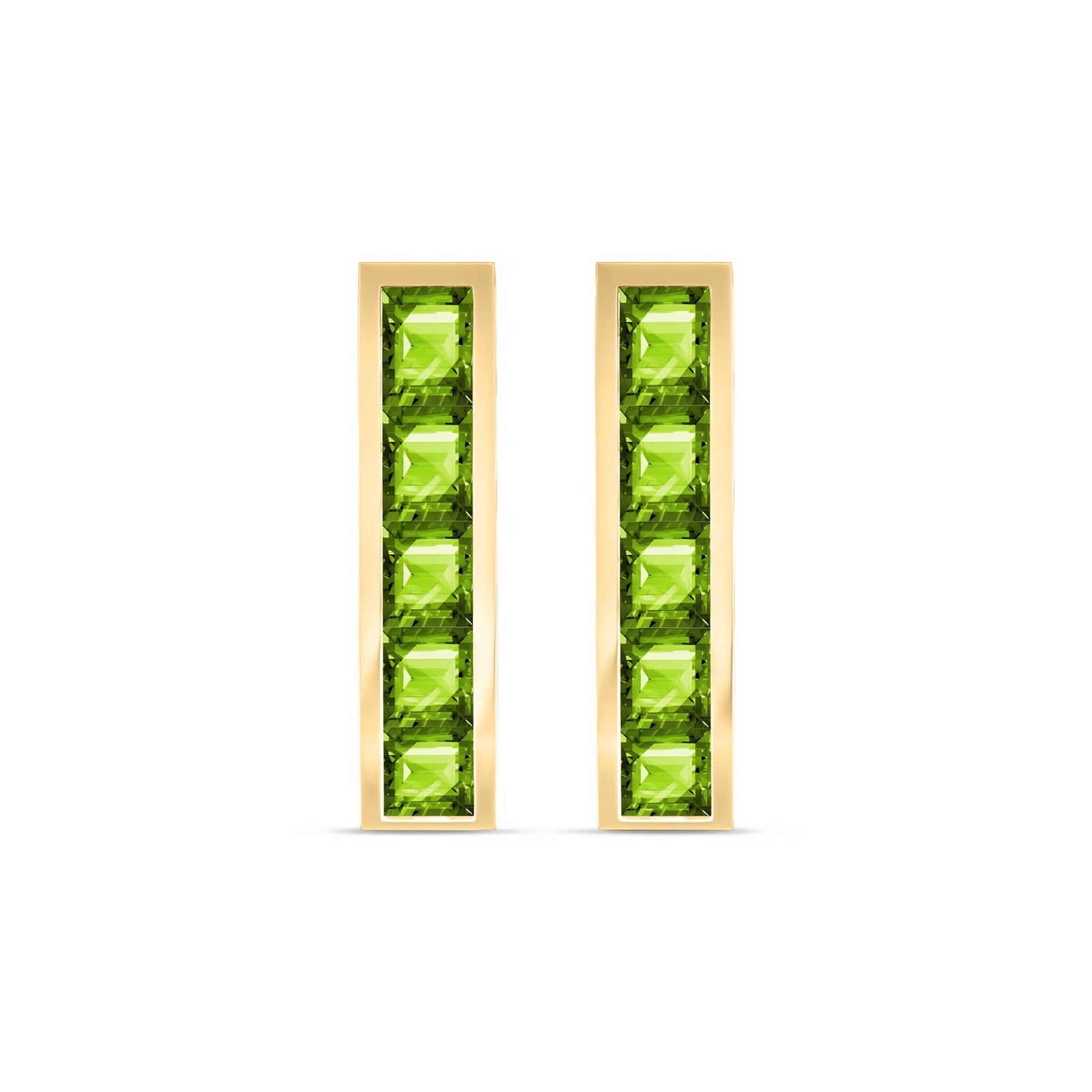 Yellow Gold Bloom Earrings Ruby 10K — Paola