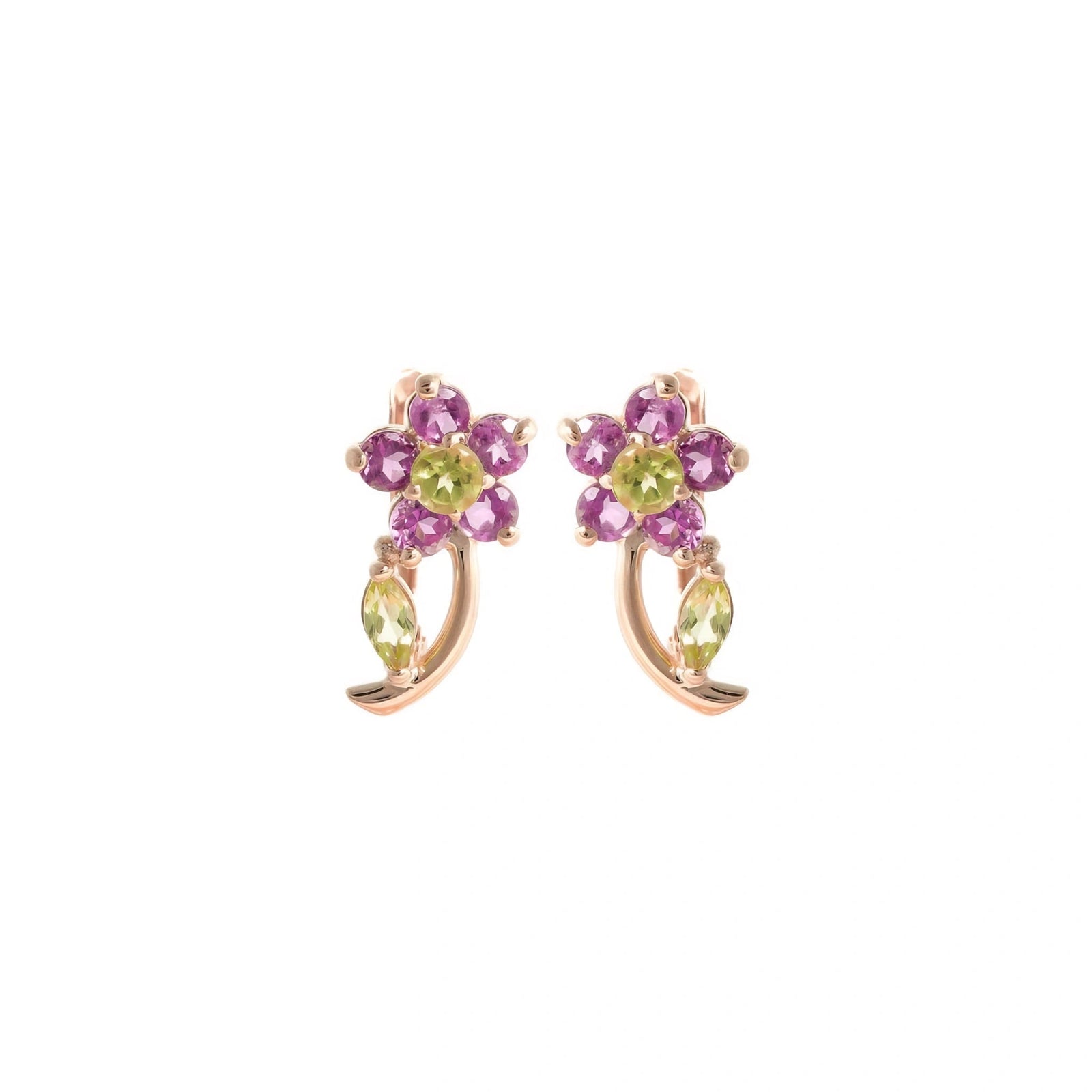Rose Gold Peridot & Amethyst — Mariacalliope