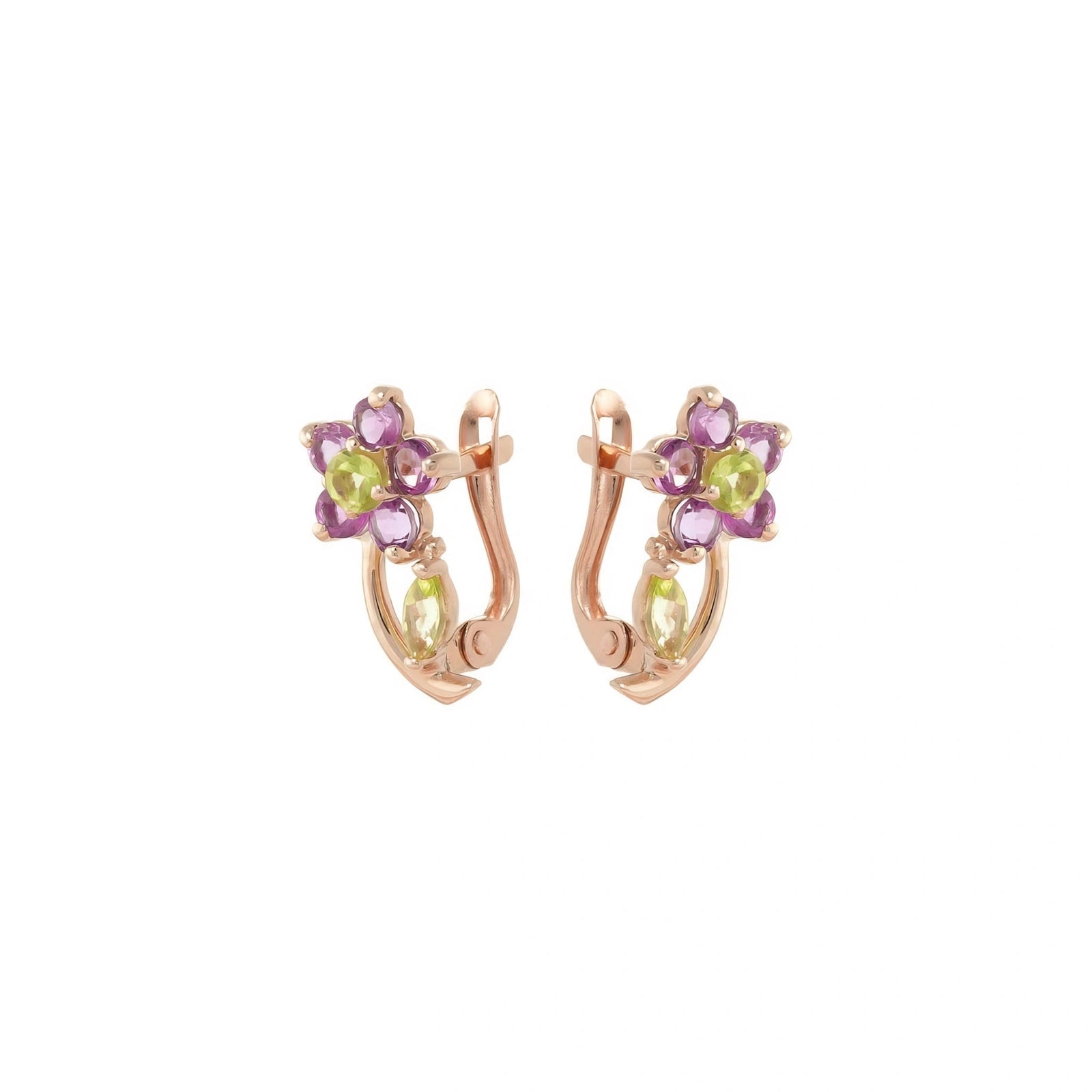 Rose Gold Peridot & Amethyst — Mariacalliope