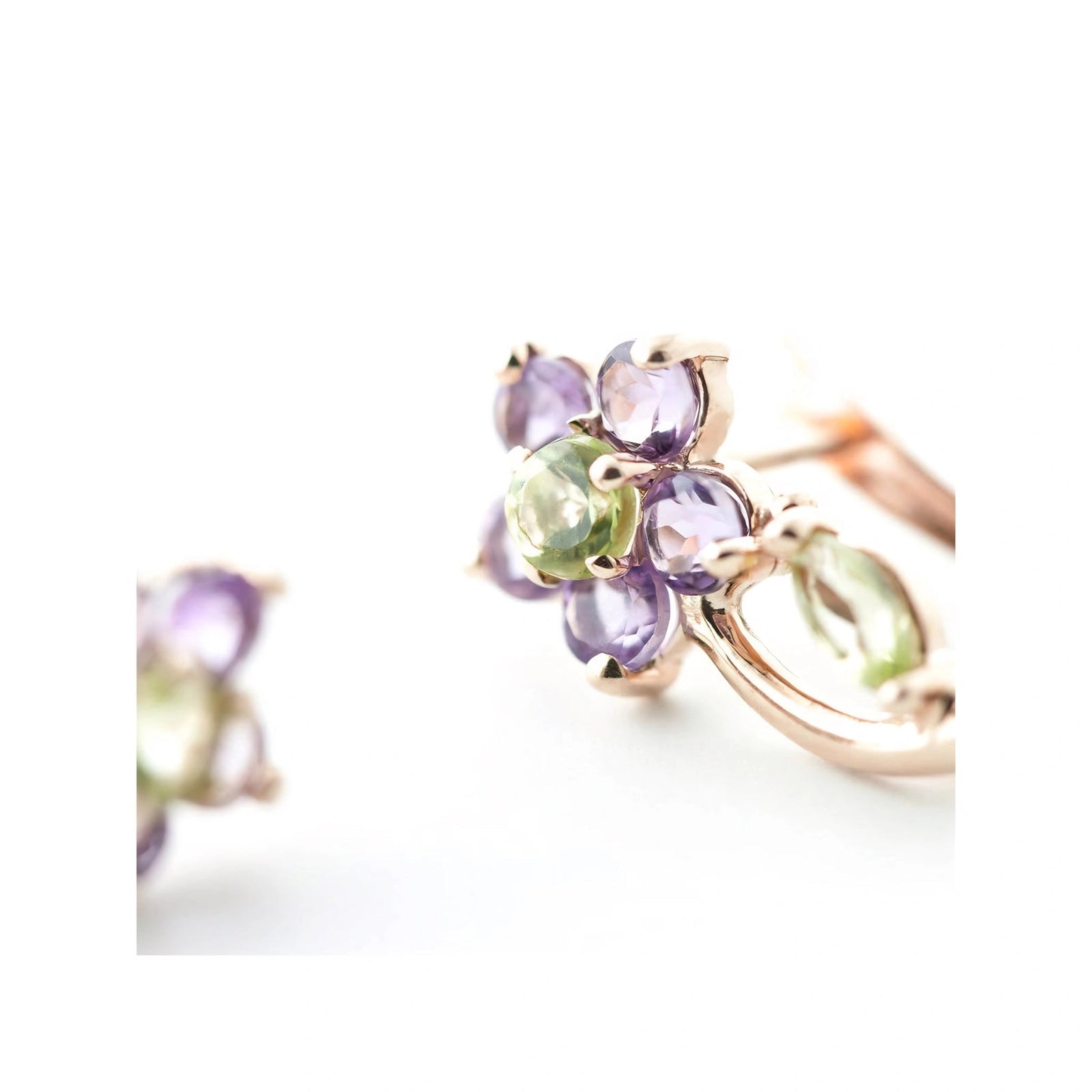 Rose Gold Peridot & Amethyst — Mariacalliope