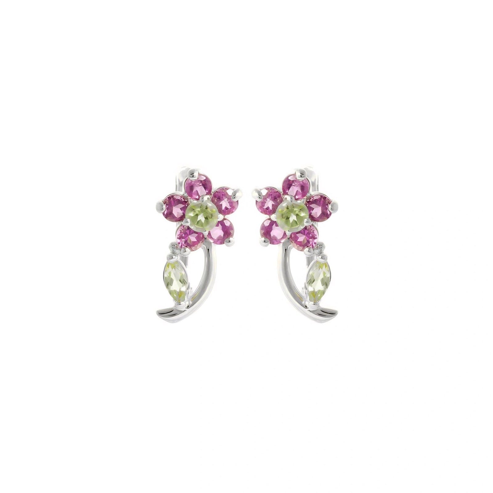 White Gold Peridot & Amethyst — Mariacalliope