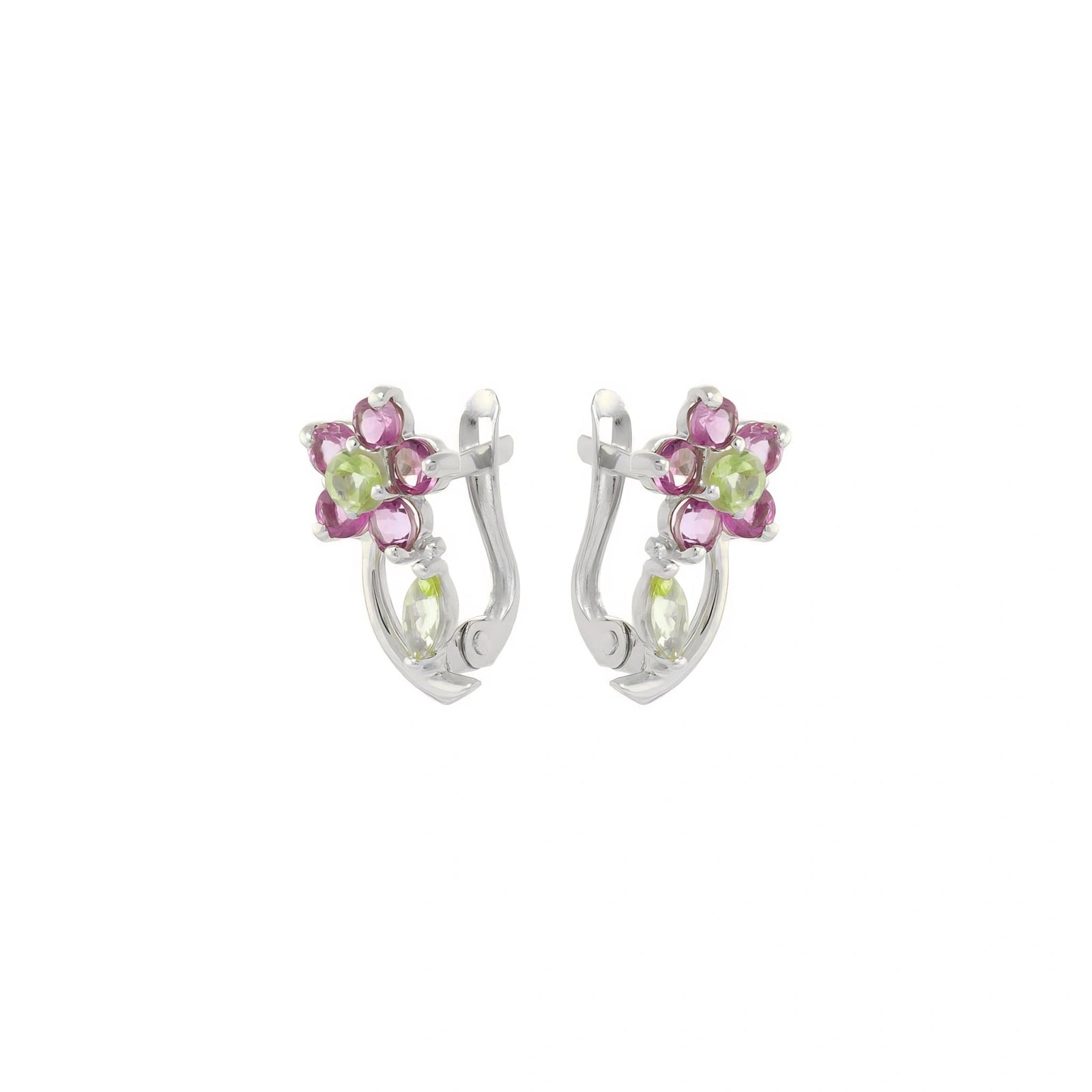 White Gold Peridot & Amethyst — Mariacalliope