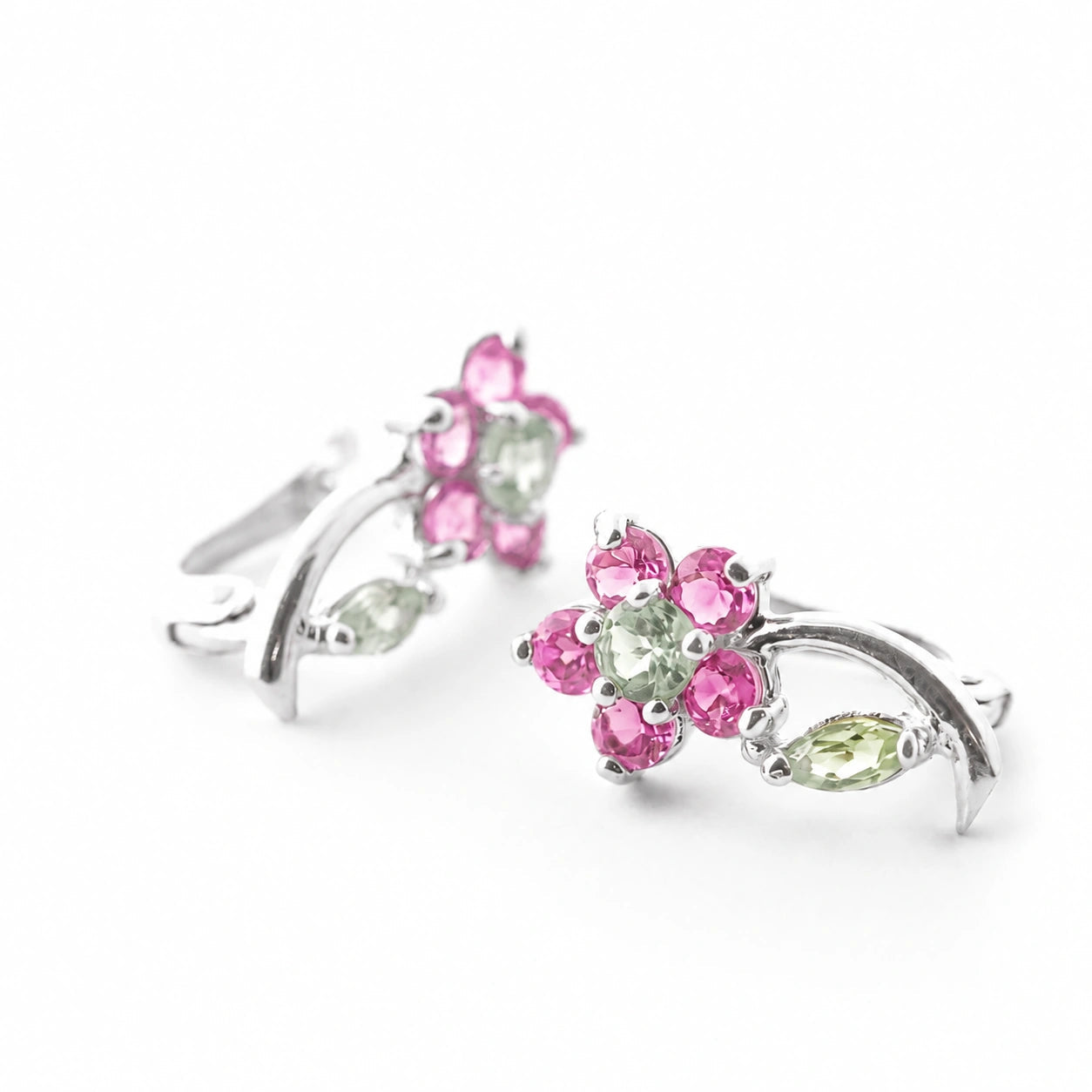 White Gold Peridot & Amethyst — Mariacalliope