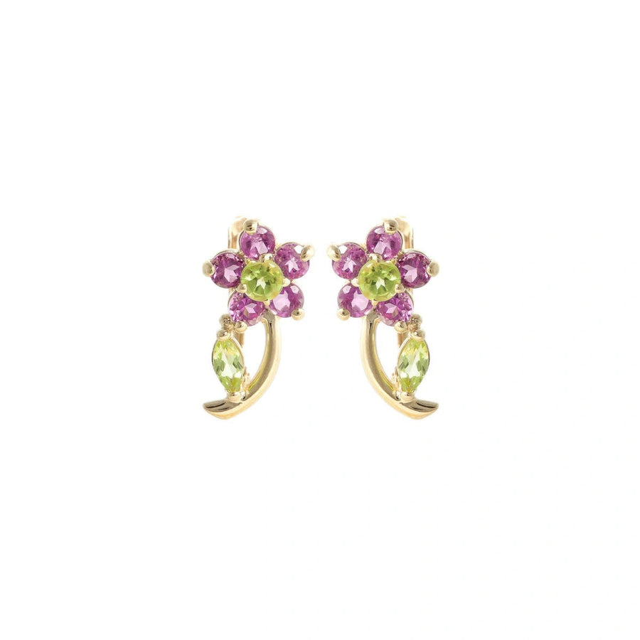 Yellow Gold Peridot & Amethyst — Mariacalliope