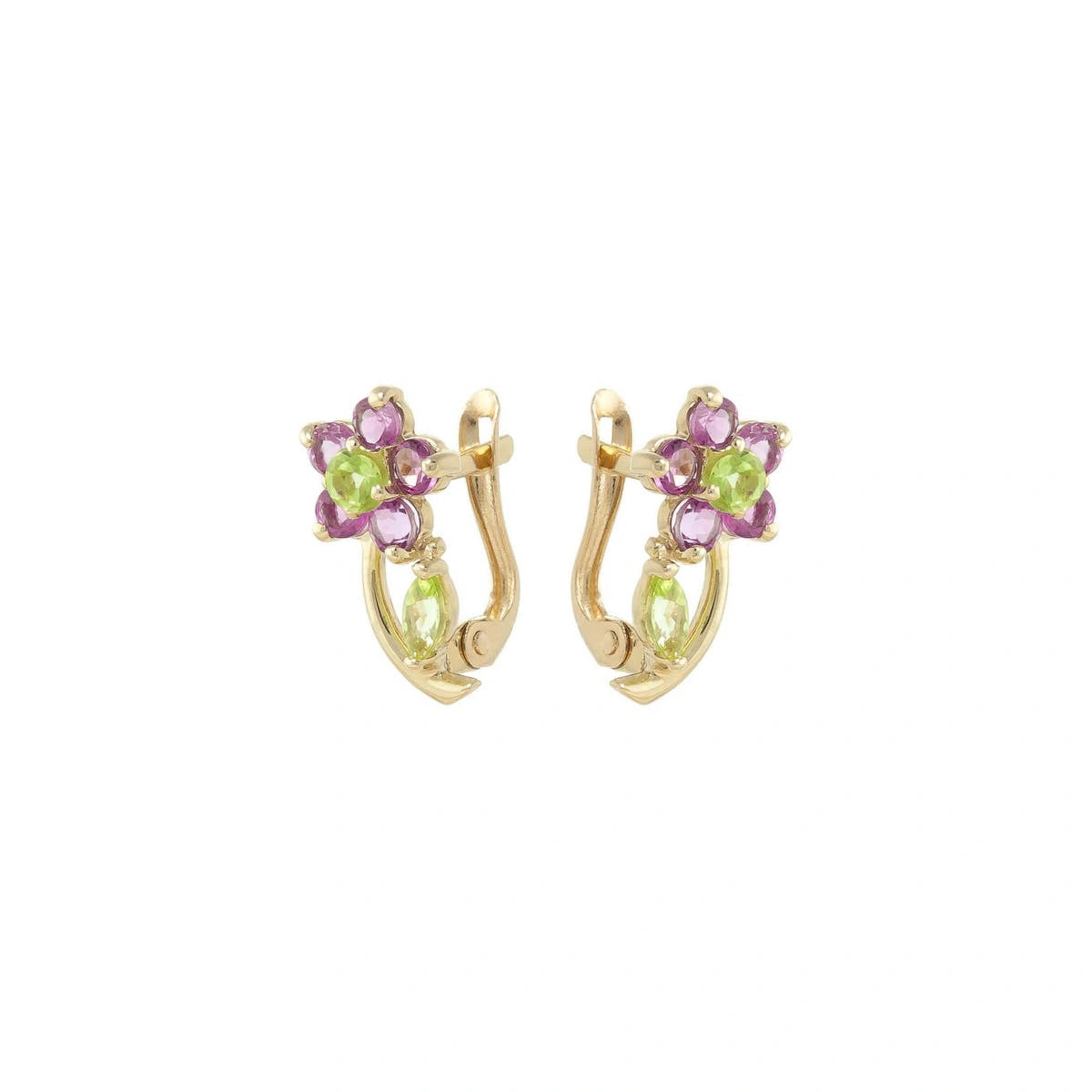 Yellow Gold Peridot & Amethyst — Mariacalliope