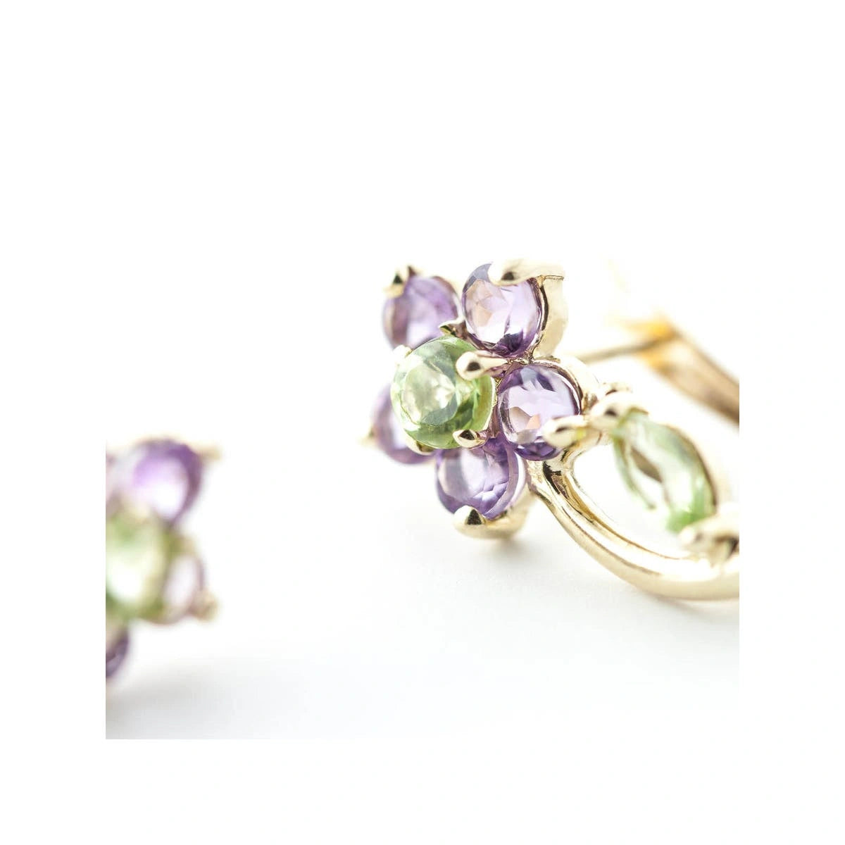 Yellow Gold Peridot & Amethyst — Mariacalliope
