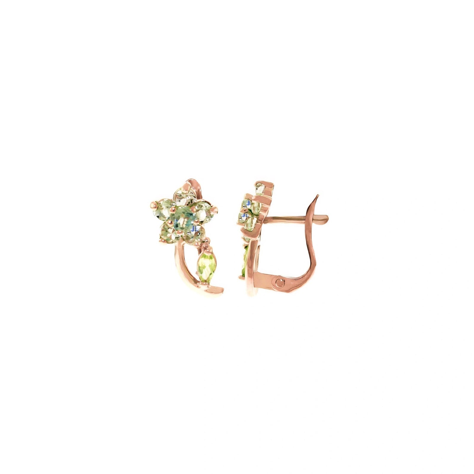 Rose Gold Peridot & Aquamarine — Mariacalliope