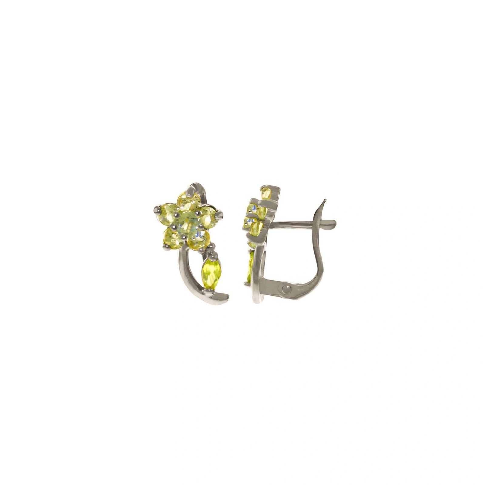 White Gold Peridot & Aquamarine — Mariacalliope
