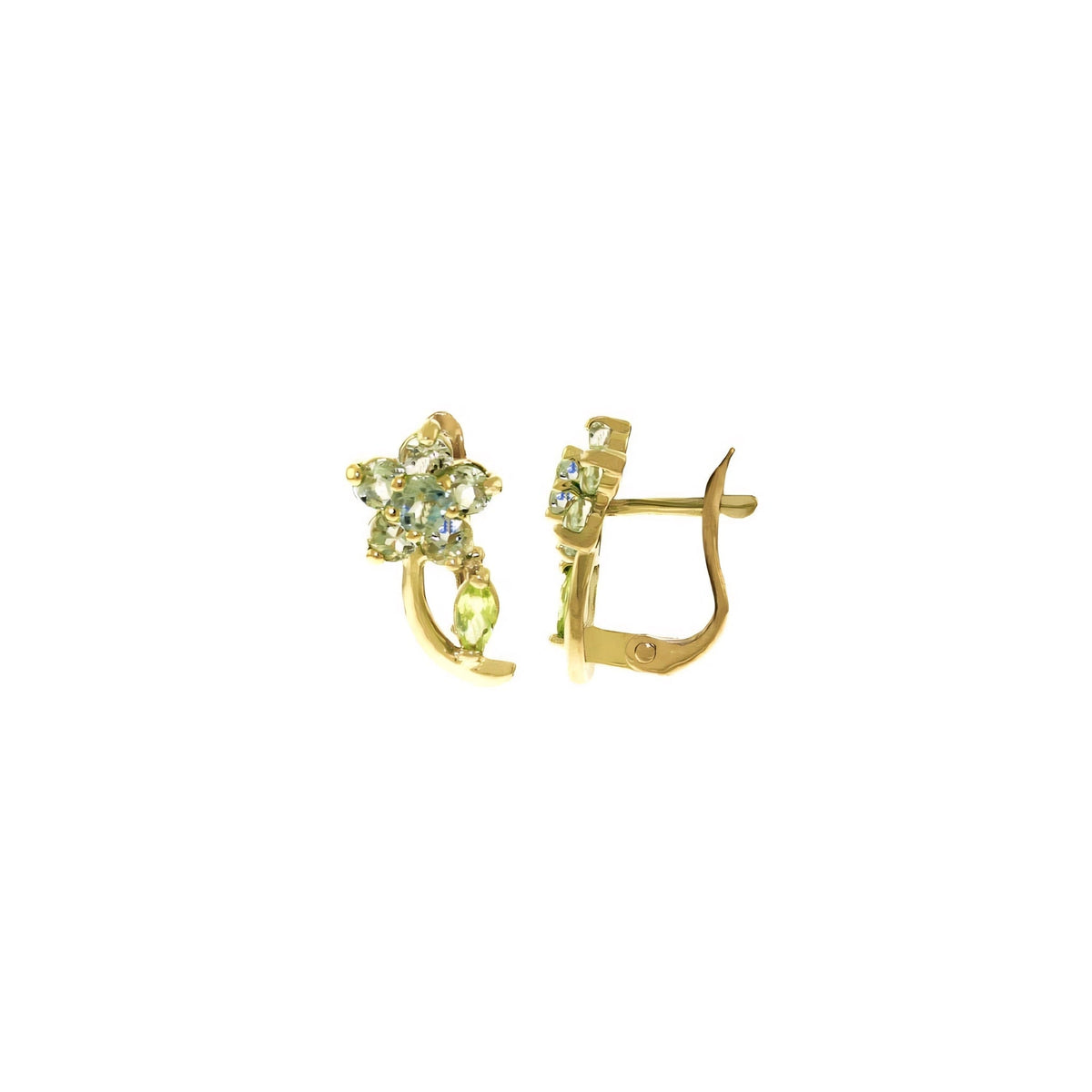 Yellow Gold Peridot & Aquamarine — Mariacalliope