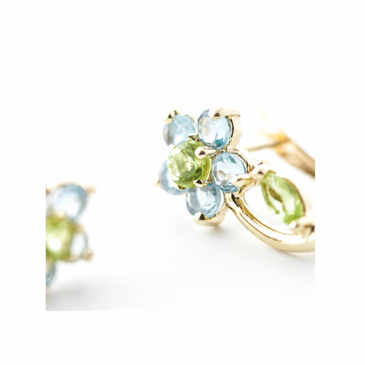 Yellow Gold Peridot & Aquamarine — Mariacalliope