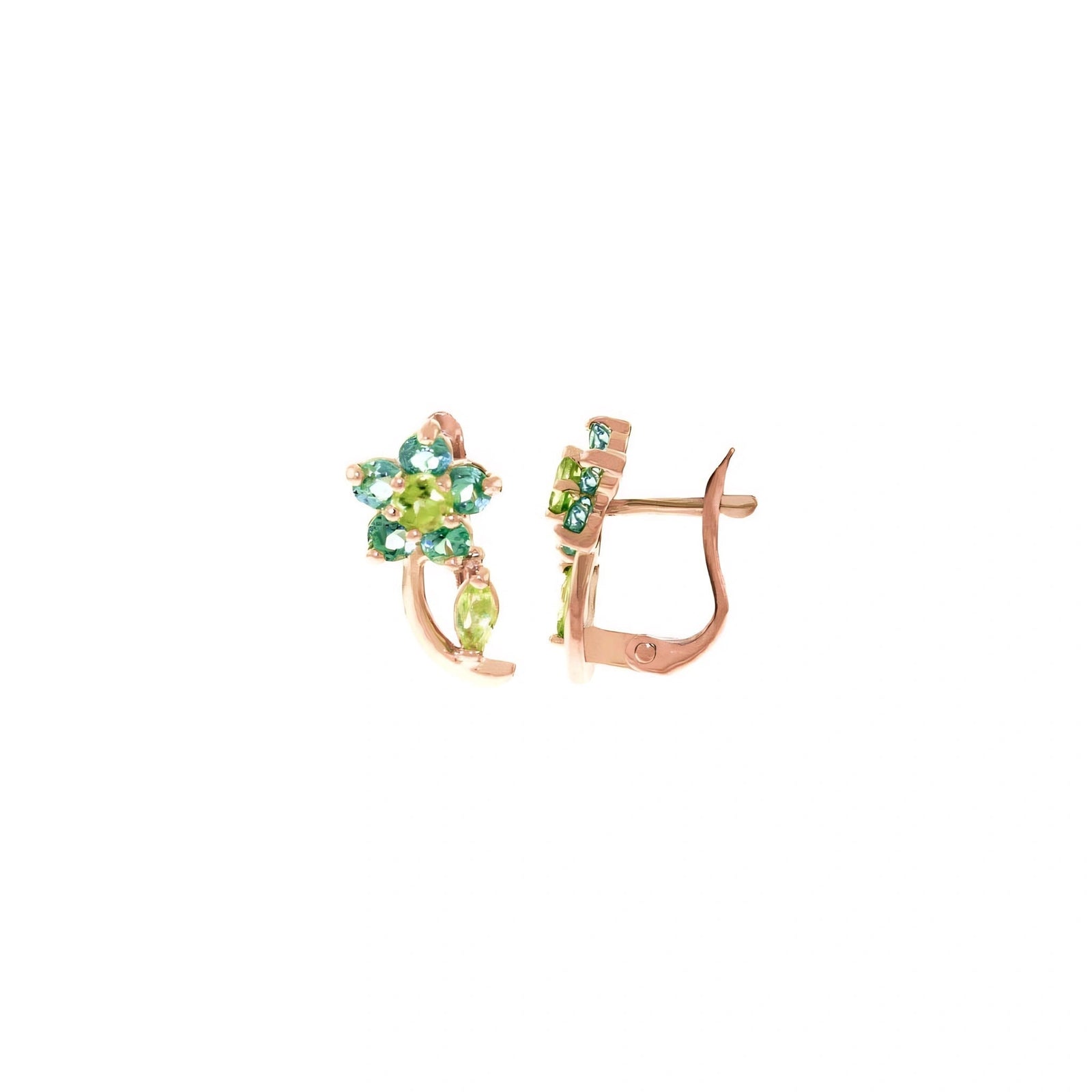 Rose Gold Peridot & Blue Topaz — Mariacalliope