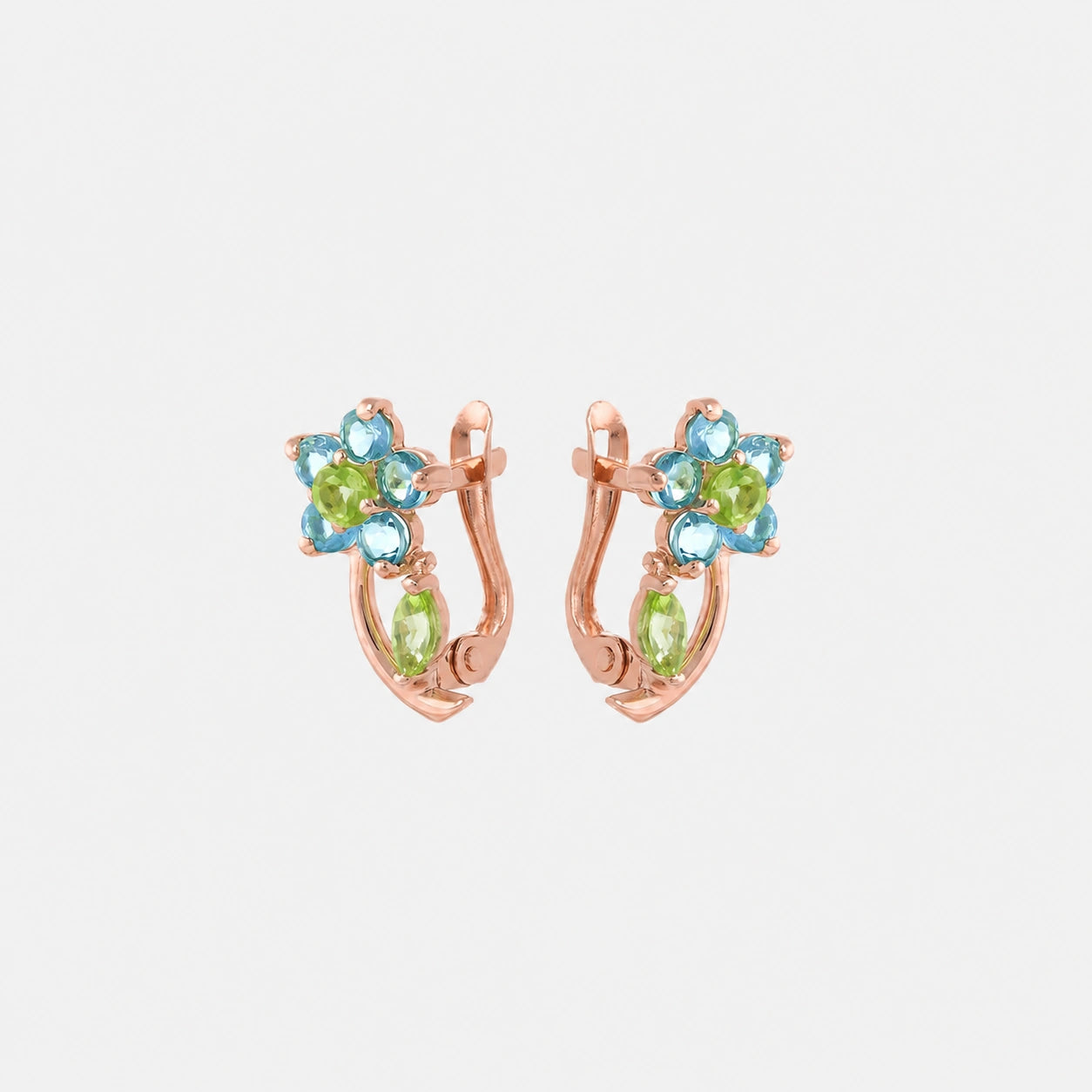Rose Gold Peridot & Blue Topaz — Mariacalliope