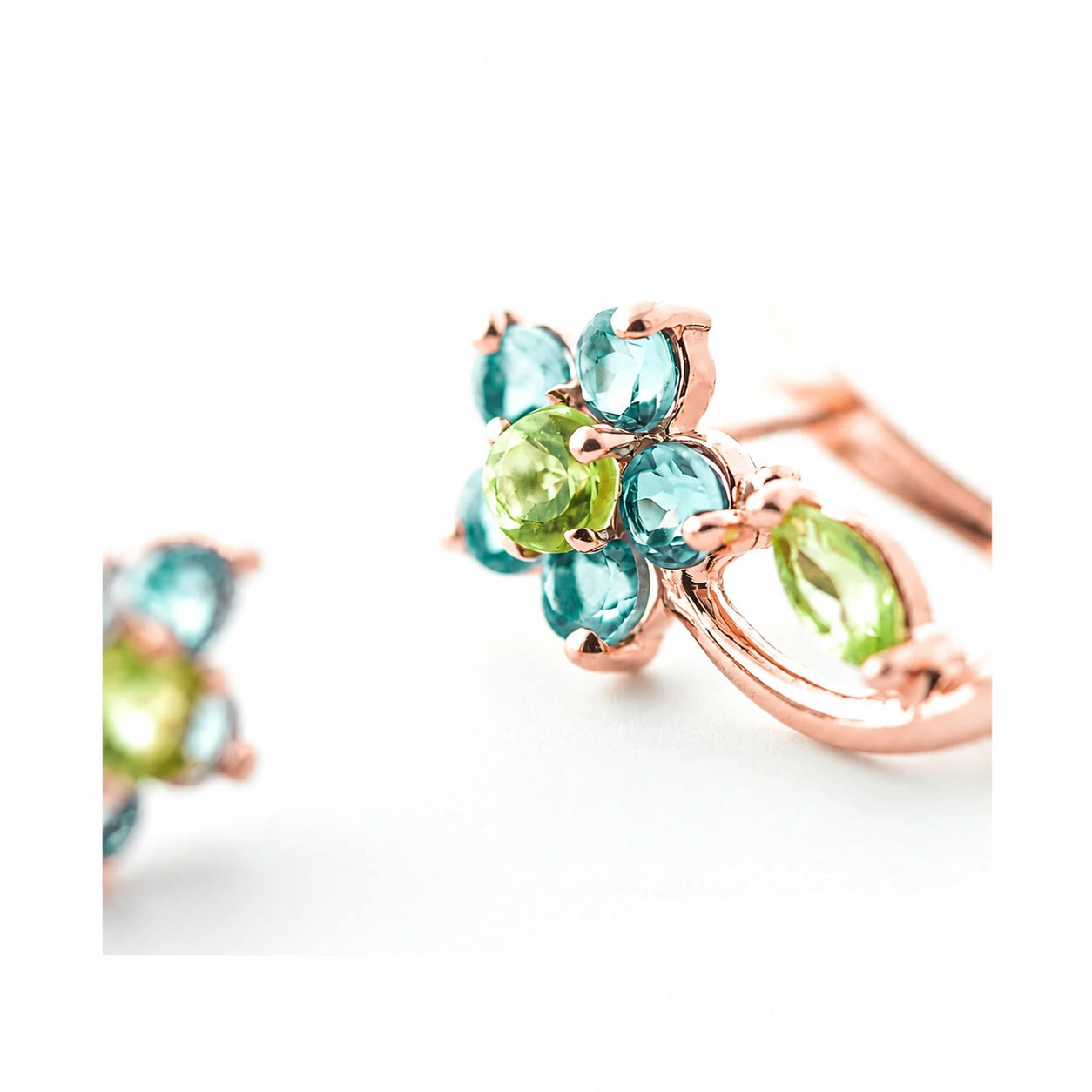 Rose Gold Peridot & Blue Topaz — Mariacalliope
