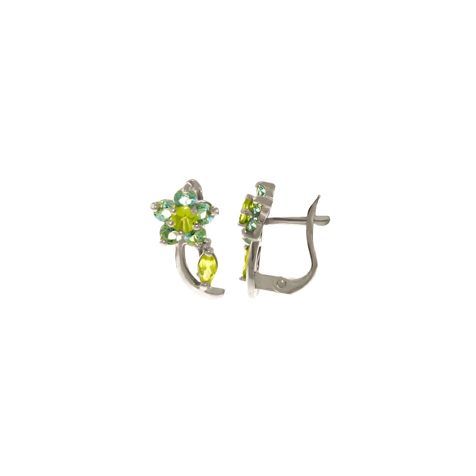 White Gold Peridot & Blue Topaz — Mariacalliope