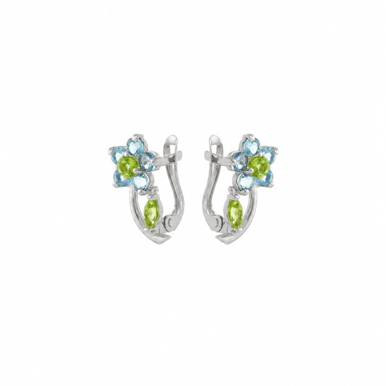White Gold Peridot & Blue Topaz — Mariacalliope