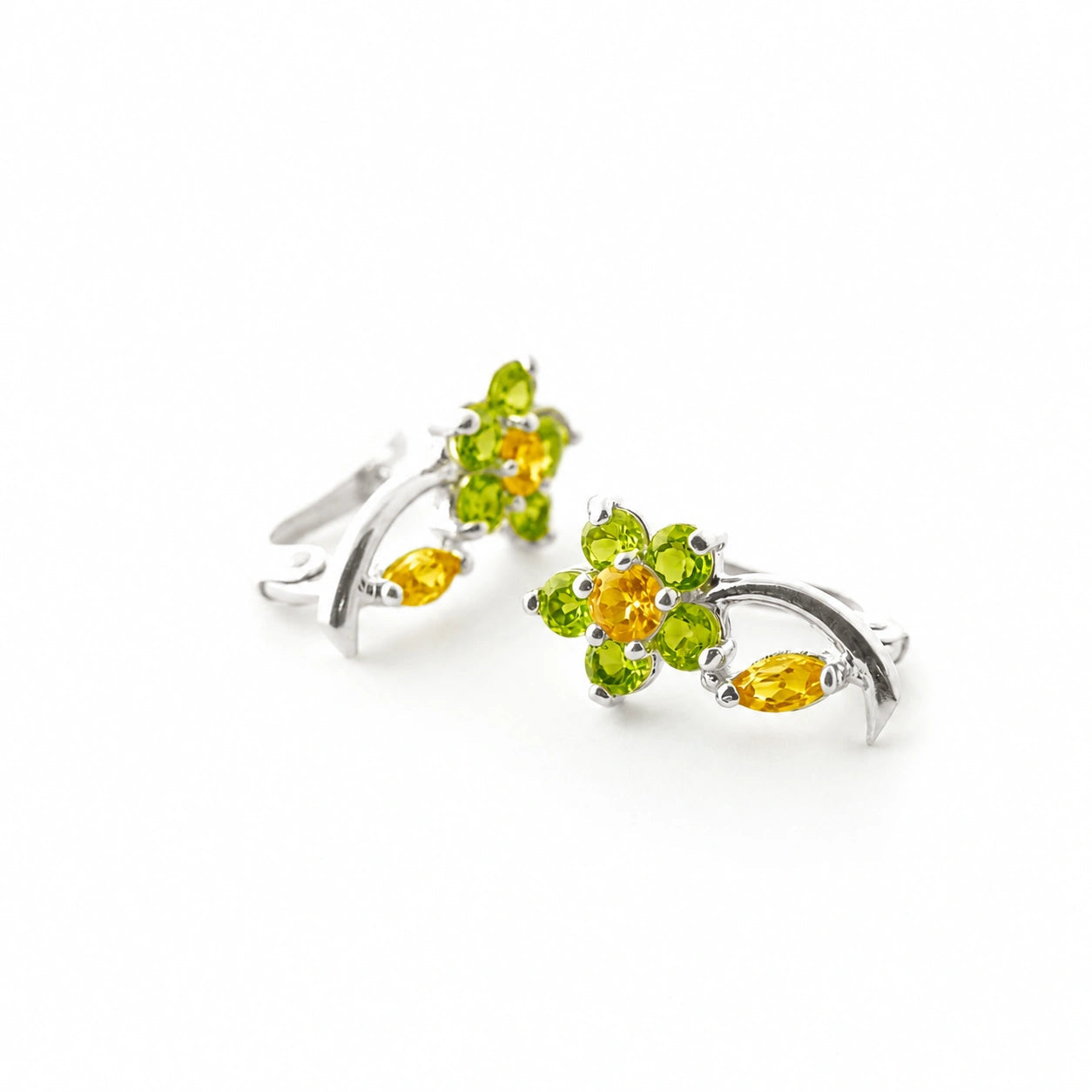 White Gold Peridot & Citrine — Mariacalliope