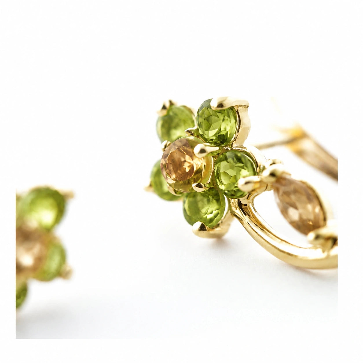 Yellow Gold Peridot & Citrine — Mariacalliope
