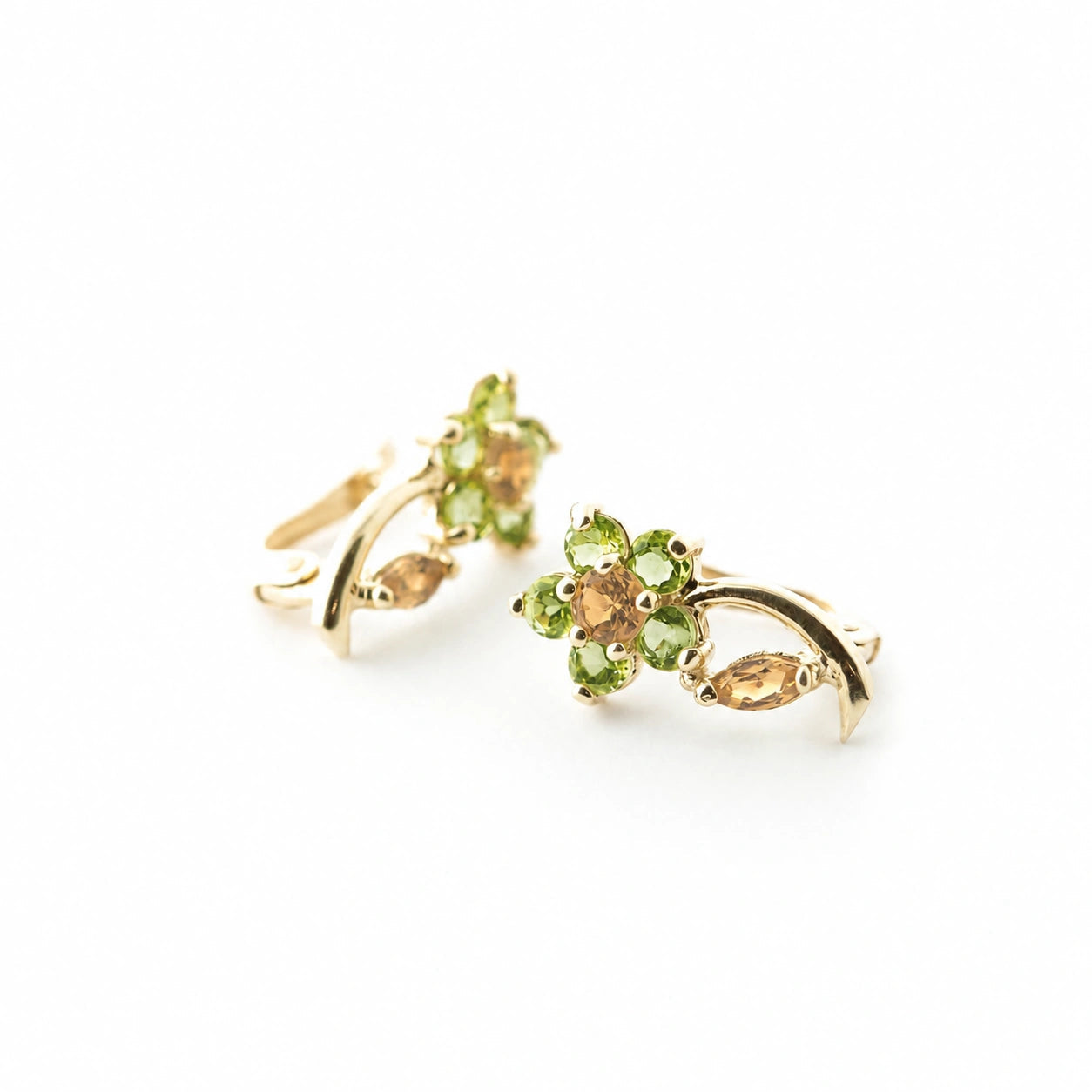 Yellow Gold Peridot & Citrine — Mariacalliope