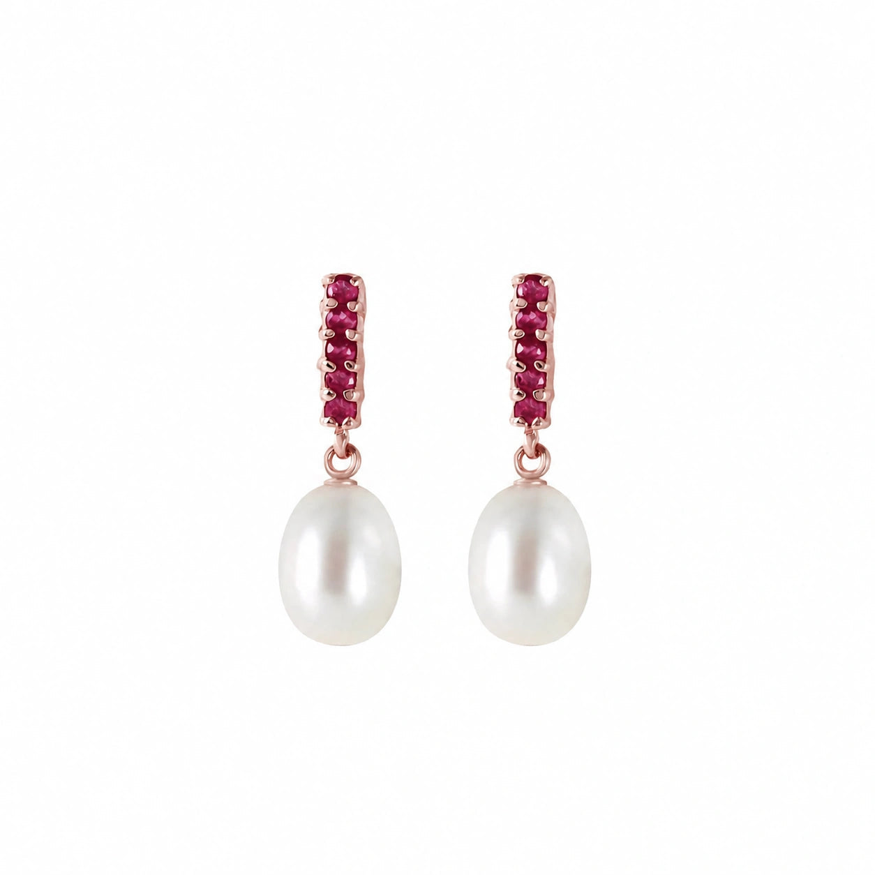 Rose Gold Pearl & Diamond & Ruby — Mariacamelia