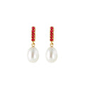 Yellow Gold Pearl & Ruby — Mariacamelia