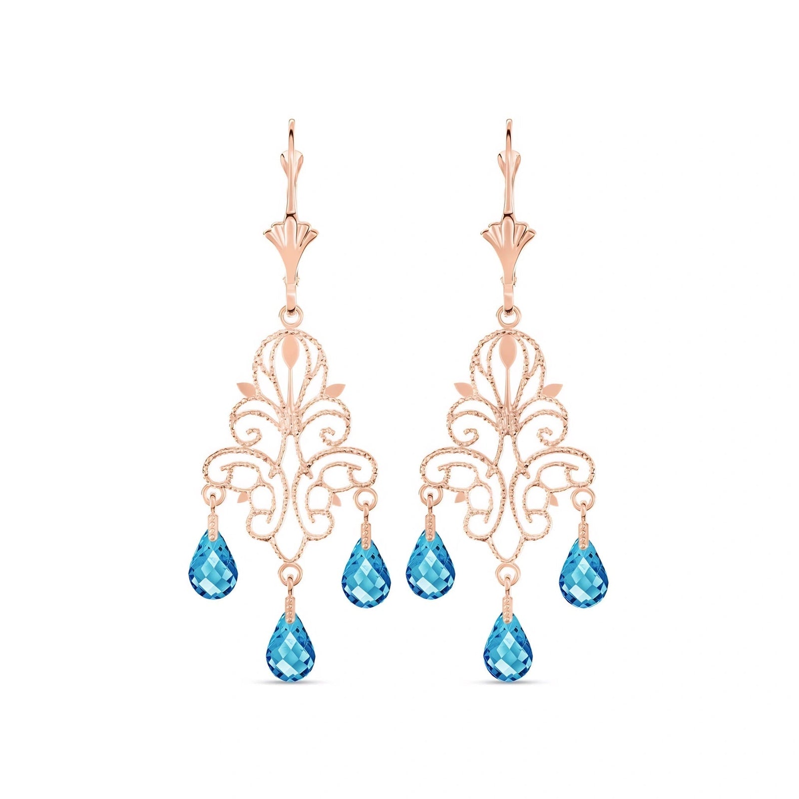Rose Gold Blue Topaz — Mariacamilla