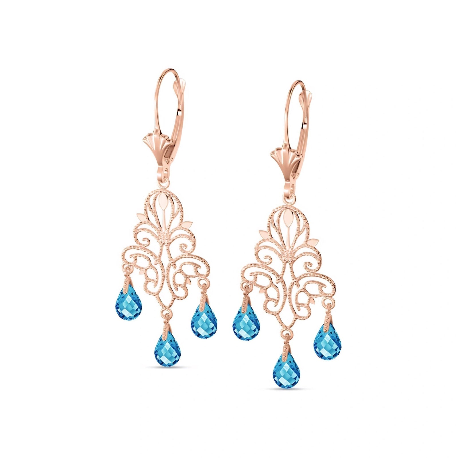 Rose Gold Blue Topaz — Mariacamilla