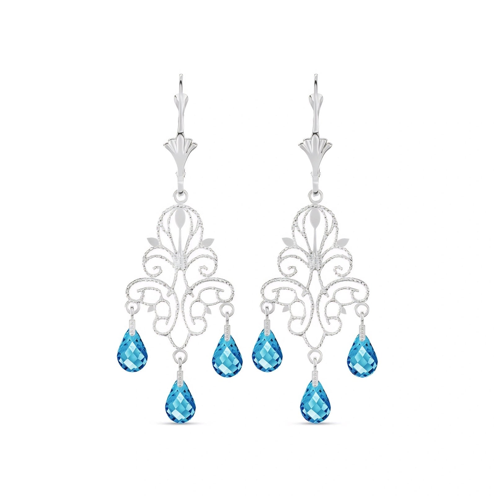 White Gold Blue Topaz — Mariacamilla